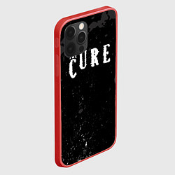 Чехол для iPhone 12 Pro The cure серые потеки, цвет: 3D-красный — фото 2