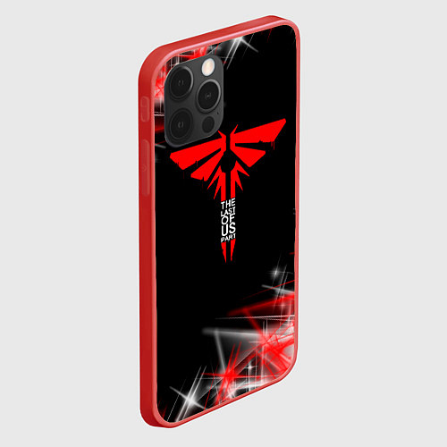 Чехол iPhone 12 Pro The last of us 2 - ЦИКАДЫ - Texture / 3D-Красный – фото 2