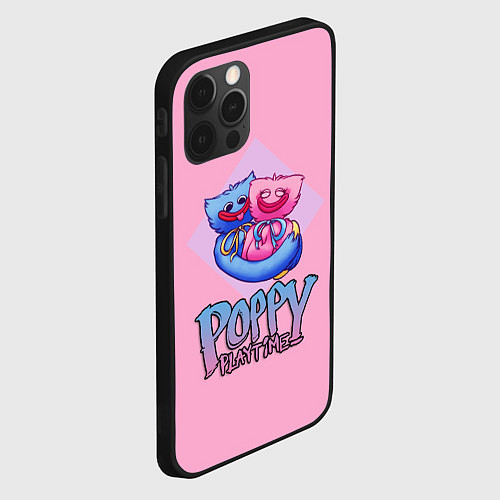 Чехол iPhone 12 Pro POPPY PLAYTIME - KISSY MISSY AND HAGGY WAGGY / 3D-Черный – фото 2