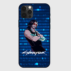 Чехол для iPhone 12 Pro Johnny Джонни Cyberpunk2077, цвет: 3D-черный