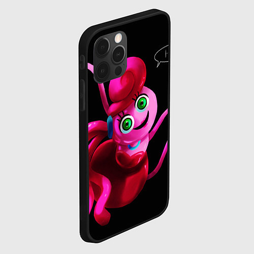 Чехол iPhone 12 Pro POPPY PLAYTIME - Mommy long legs Мама длинные ноги / 3D-Черный – фото 2