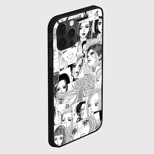Чехол iPhone 12 Pro Nana pattern / 3D-Черный – фото 2