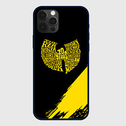 Чехол для iPhone 12 Pro Wu-tang clan логотип, цвет: 3D-черный