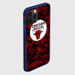 Чехол для iPhone 12 Pro CHICAGO BULLS ЧИКАГО БУЛЛС NBA, цвет: 3D-тёмно-синий — фото 2