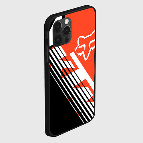 Чехол iPhone 12 Pro FOX X KTM Сollaboration / 3D-Черный – фото 2