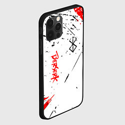 Чехол для iPhone 12 Pro Берсерк - Berserk logo elements, цвет: 3D-черный — фото 2