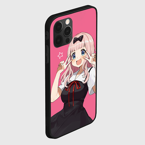 Чехол iPhone 12 Pro Чика на позитиве / 3D-Черный – фото 2