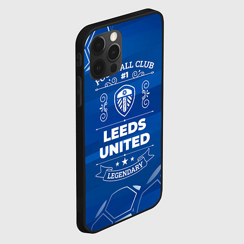 Чехол iPhone 12 Pro Leeds United Football Club Number 1 / 3D-Черный – фото 2