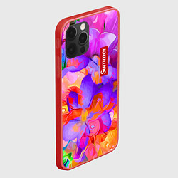 Чехол для iPhone 12 Pro Красочный цветочный паттерн Лето Colorful Floral P, цвет: 3D-красный — фото 2