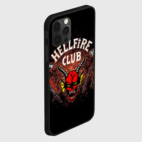 Чехол iPhone 12 Pro Hellfire club / 3D-Черный – фото 2