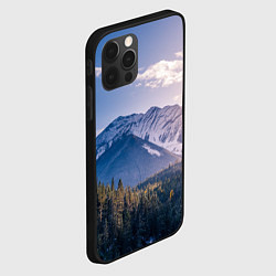Чехол для iPhone 12 Pro Горы Лес Солнце, цвет: 3D-черный — фото 2
