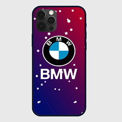 Чехол для iPhone 12 Pro BMW Градиент Краска, цвет: 3D-черный