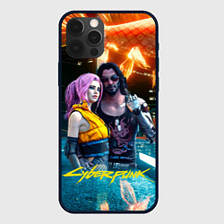 Чехол для iPhone 12 Pro Cyberpunk2077 Johnny Vi girl, цвет: 3D-черный