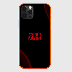 Чехол для iPhone 12 Pro Аниме Акира черный принт, цвет: 3D-красный
