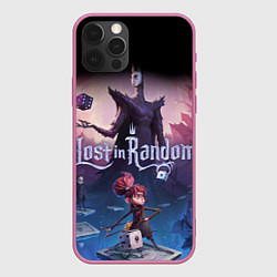 Чехол для iPhone 12 Pro Lost in Random, цвет: 3D-малиновый