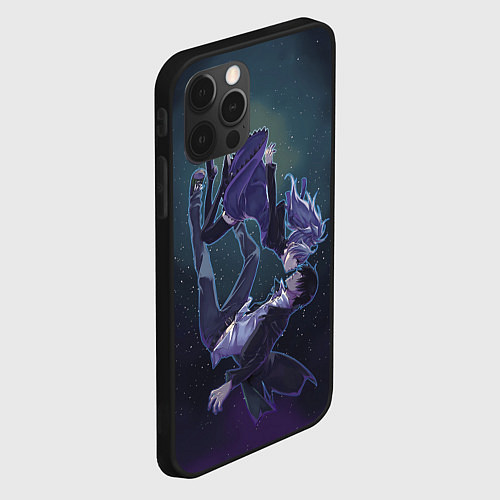 Чехол iPhone 12 Pro Darker than black арт / 3D-Черный – фото 2