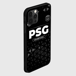Чехол для iPhone 12 Pro PSG Champions Uniform, цвет: 3D-черный — фото 2