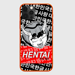 Чехол для iPhone 12 Pro HENTAI AHEGAO ХЕНТАЙ АХЭГАО, цвет: 3D-красный