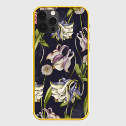 Чехол iPhone 12 Pro Цветы Аквилегии
