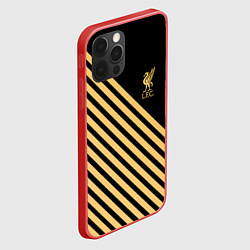 Чехол для iPhone 12 Pro Liverpool ливерпуль полосы, цвет: 3D-красный — фото 2