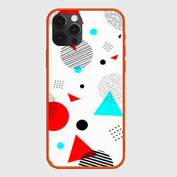 Чехол iPhone 12 Pro GEOMETRIC FIGURED INTERLACING