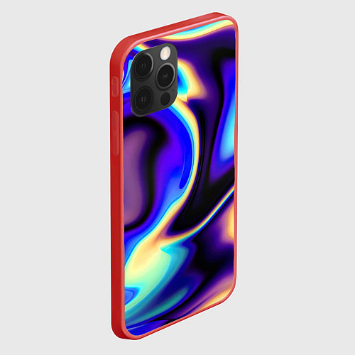 Чехол iPhone 12 Pro Цветовая абстракция / 3D-Красный – фото 2