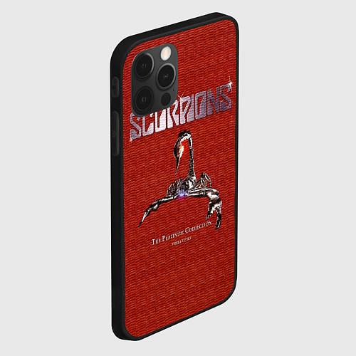 Чехол iPhone 12 Pro The Platinum Collection - Scorpions / 3D-Черный – фото 2