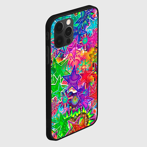 Чехол iPhone 12 Pro COLOR STARFALL / 3D-Черный – фото 2