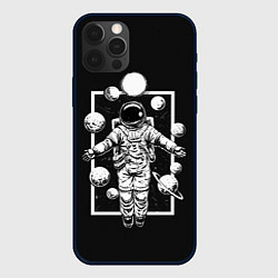 Чехол для iPhone 12 Pro Свобода Космоса, цвет: 3D-черный