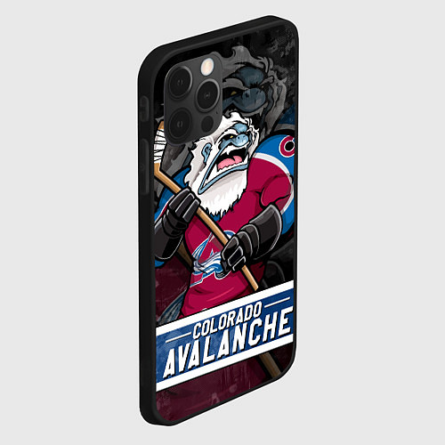 Чехол iPhone 12 Pro Colorado Avalanche Колорадо Эвеланш Маскот / 3D-Черный – фото 2