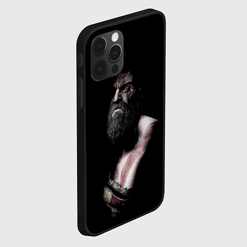 Чехол iPhone 12 Pro Кратос Kratos / 3D-Черный – фото 2