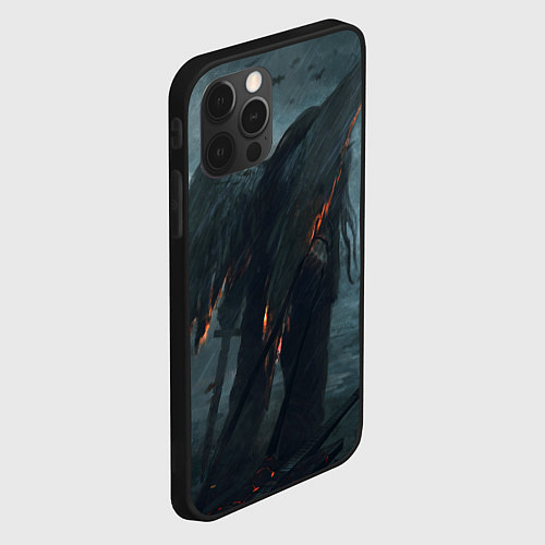 Чехол iPhone 12 Pro Leos Падший Ангел Одиночества / 3D-Черный – фото 2