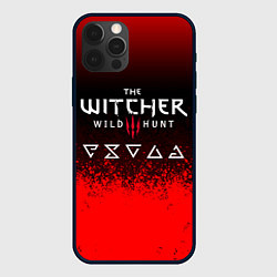 Чехол для iPhone 12 Pro Witcher blood, цвет: 3D-черный