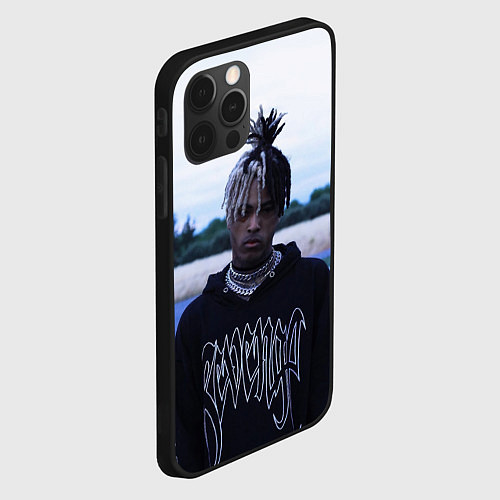 Чехол iPhone 12 Pro XXXTentacion in a revenge hoodie / 3D-Черный – фото 2
