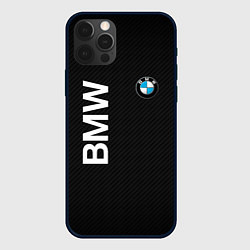 Чехол для iPhone 12 Pro Bmw КОРБОНОВЫЕ ПОЛОСЫ, цвет: 3D-черный