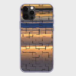 Чехол для iPhone 12 Pro Мозаика цветная colored mosaic, цвет: 3D-светло-сиреневый