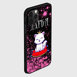Чехол для iPhone 12 Pro Дарья КОШКА Краска, цвет: 3D-черный — фото 2