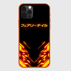 Чехол для iPhone 12 Pro FAIRY TAIL FLAMING GEOMETRY, цвет: 3D-красный