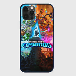 Чехол для iPhone 12 Pro Minecraft Legends Сражение, цвет: 3D-черный