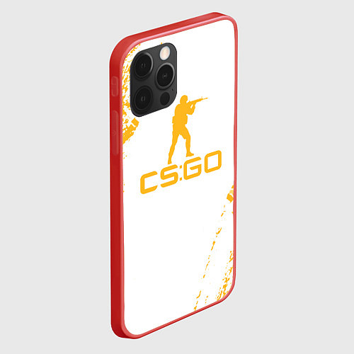 Чехол iPhone 12 Pro Cs go КРАСКА / 3D-Красный – фото 2