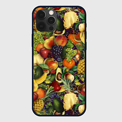 Чехол для iPhone 12 Pro Вкусные Летние Фрукты, цвет: 3D-черный