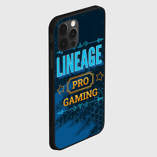 Чехол iPhone 12 Pro Игра Lineage: PRO Gaming / 3D-Черный – фото 2