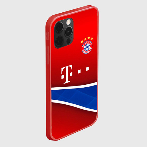 Чехол iPhone 12 Pro Bayern munchen sport / 3D-Красный – фото 2