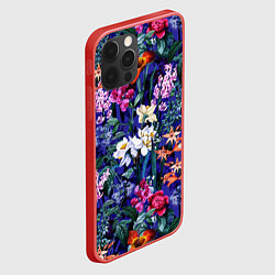Чехол для iPhone 12 Pro Цветы Вечерние Пионы и Тигриди, цвет: 3D-красный — фото 2