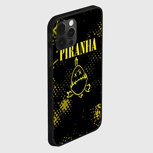 Чехол iPhone 12 Pro Nirvana piranha / 3D-Черный – фото 2