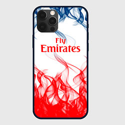 Чехол для iPhone 12 Pro Arsenal пламя, цвет: 3D-черный