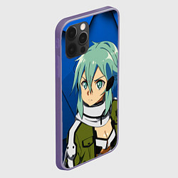 Чехол для iPhone 12 Pro Синон из Sword Art Online, цвет: 3D-серый — фото 2