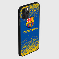 Чехол для iPhone 12 Pro Barcelona желтые брызги, цвет: 3D-черный — фото 2