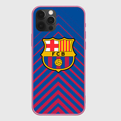 Чехол для iPhone 12 Pro Barcelona Абстракция, цвет: 3D-малиновый