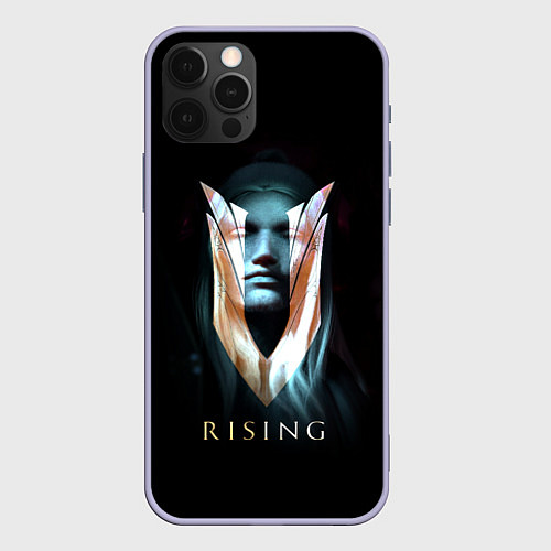 Чехол iPhone 12 Pro V rising - вампир / 3D-Светло-сиреневый – фото 1